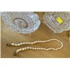 Image 2 : Assorted Collection of Crystal Jewelry Holders with a Fresh Water Pearl Necklace