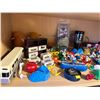 Image 2 : Assorted Collection of Vintage Toys, Model Cars, Mr Potato Heads, Buses, and More