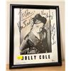 Image 1 : Portrait of Holly Cole SIGNATURE in Frame 9L x 11H