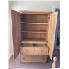 Image 2 : Solid Wood Hutch with With 4 Drawers and 2 Cabinet Door Ash Oak in Colour 38.5Lx22Dx71H
