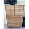 Image 1 : Solid Wood 8 Drawer Ash Oak Dresser 39Lx19Dx56.5H