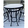 Image 2 : Outdoor Bistro Table With 2 Matching Chairs 41Hx27L