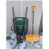 Image 1 : Ames Wheel Barrow With Snow Shovel