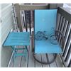 Image 1 : Patio Chair With Side Table With Metal Bicycle Art