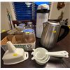 Image 1 : Assorted Collection Of Kitchenware - Salton Electric Kettle, Canning Jars, Small Strainers & More