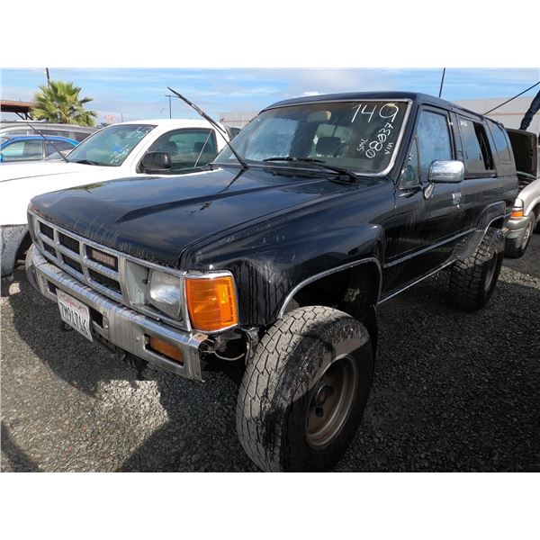 TOYOTA 4RUNNER 1986 SALV T/DONATION