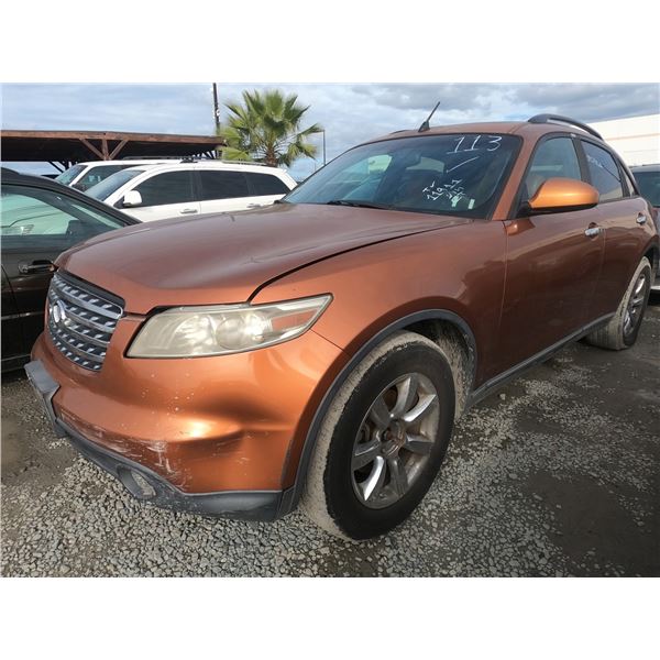 INFINITI FX35 2005 T-DONATION