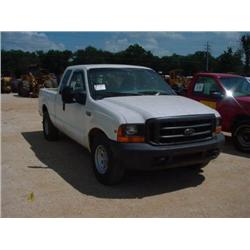 1999 FORD F250 SUPER DUTY EXTENDED CAB PICKUP S/N 50338