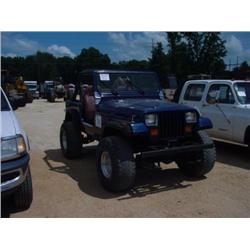 1987 JEEP WRANGLER 4X4