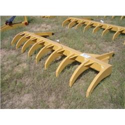 UNUSED 10' RAKE HEAVY DUTY/CURVE TINES FITS CAT D5C