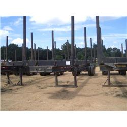 1989 SHOPBUILT 4 BOLSTER LOG TRAILER