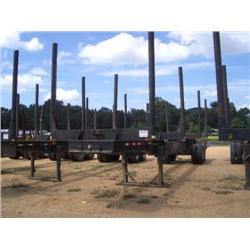 1998 SHOPBUILT 4 BOLSTER LOG TRAILER