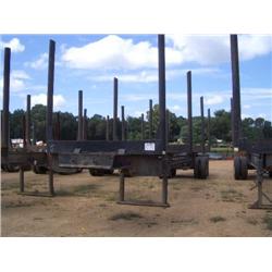 1977 KENT 4 BOLSTER LOG TRAILER