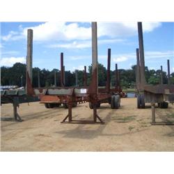 1985 PITTS 4 BOLSTER LOG TRAILER