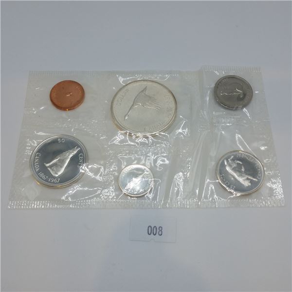 Uncirculated 1967 Centennial Silver Coin Set