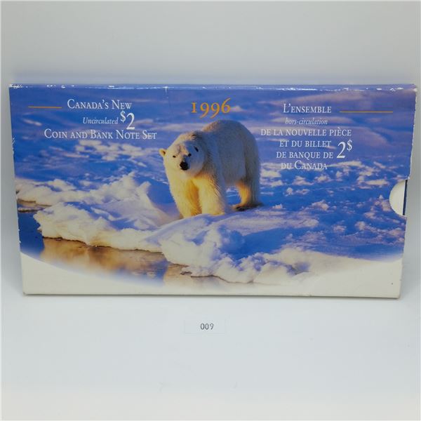 Uncirculated $2 Coin and Bank Note Set