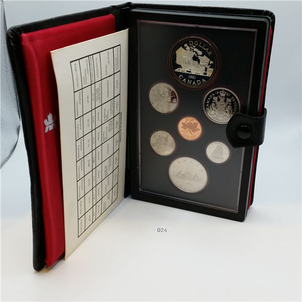1981 Canadian Double Dollar Proof Set 23.3g 50% Silver