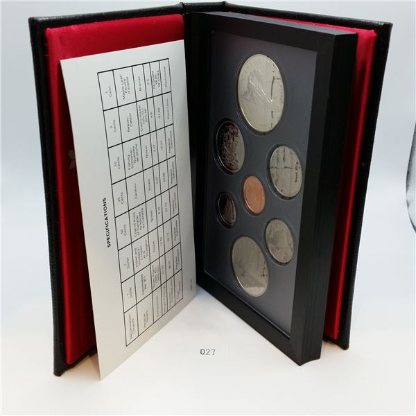 1986 Canadian Double Dollar Proof Set 23.3g 50% Silver