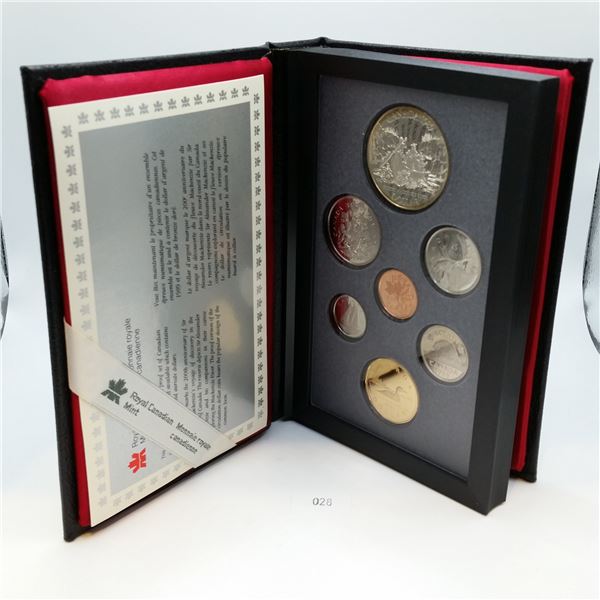 1989 Canadian Double Dollar Proof Set 23.3g 50% Silver