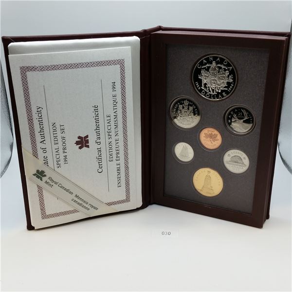 1994 Canadian Double Dollar Proof Set 25.175g Sterling Silver