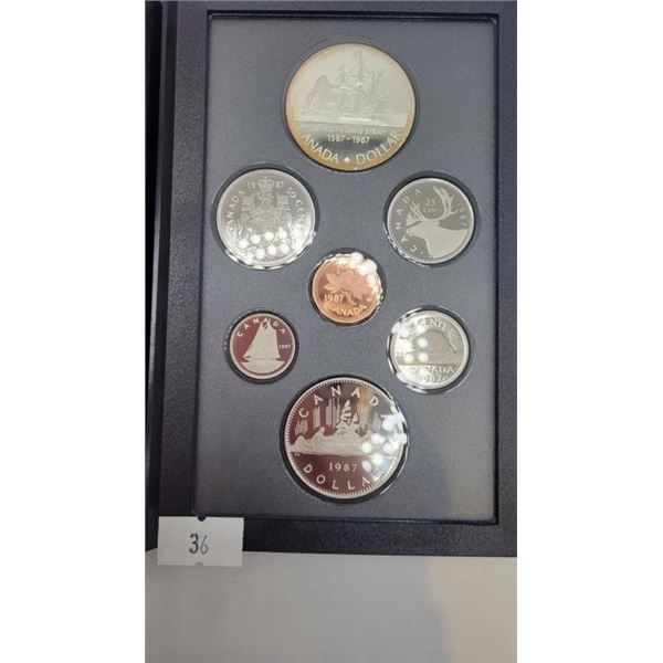 1987 Canadian Double Dollar Proof Set 23.3g 50% Silver