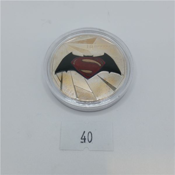 RCM 2016 Batman VS Superman Dawn of Justice $10 Silver Coin