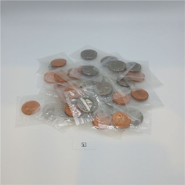 1964 Pennies and Nickels Cut From Proof Sets
