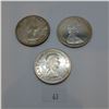 Image 2 : 3 Canadian Silver Dollars