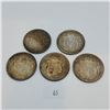Image 1 : 5 George V British Half Crowns