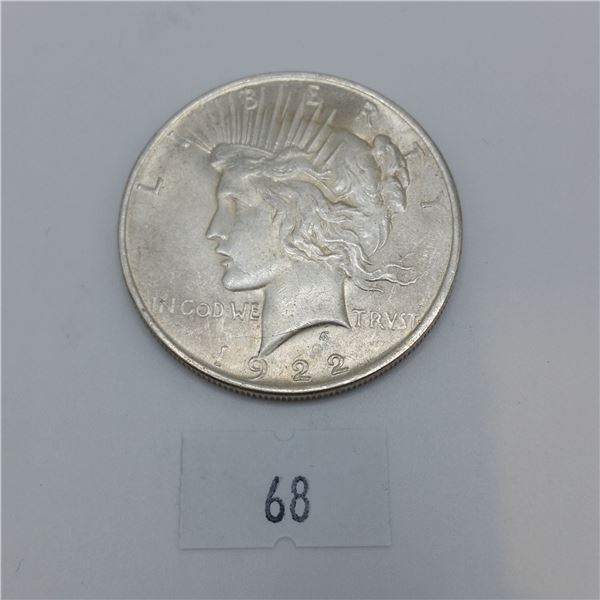1922 American Silver Peace Dollar