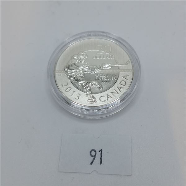 RCM $20 Fine Silver Coin - Hockey
