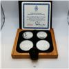 Image 1 : 1976 Montreal Olympic Proof Coin Set 4 Coins .925 Silver 4.32 Troy Ounces