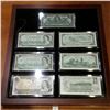 Image 1 : Beautiful Banknote Display Case with 1937-1973 $1 Bills