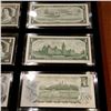 Image 5 : Beautiful Banknote Display Case with 1937-1973 $1 Bills