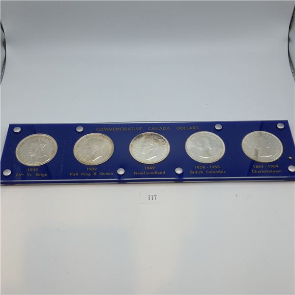 Commemorative Canada Silver Dollar Set 116.5g 80% Silver