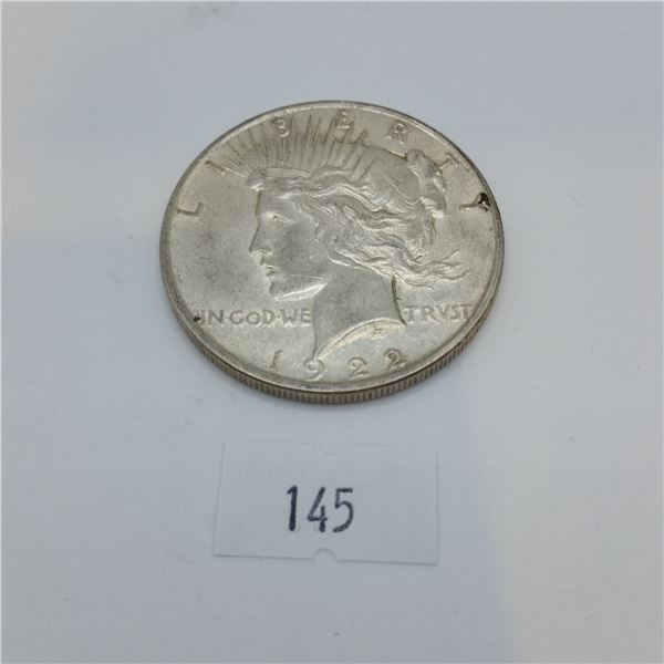 1922 American Peace Dollar 26.7g 90% Silver
