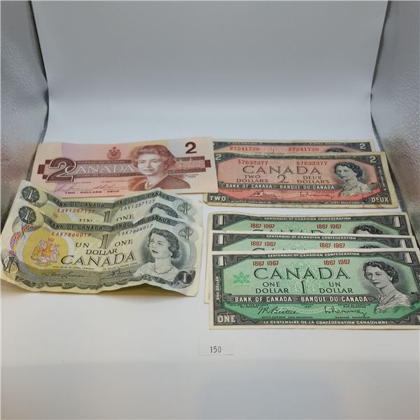 Assorted Canadian Banknotes