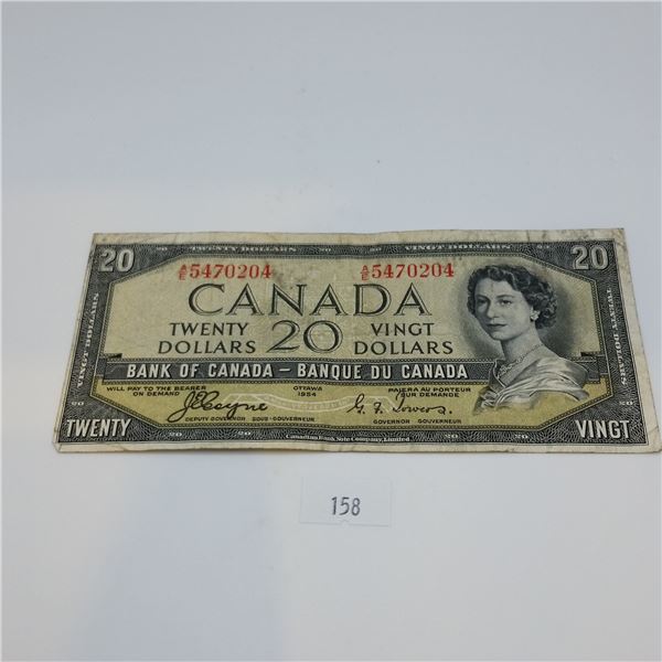 1954 Devil’s Face $20 Banknote
