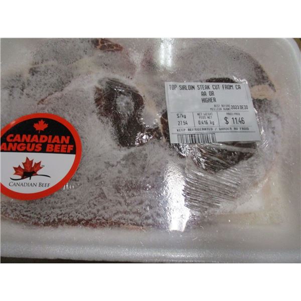 SHELF PULLS (AS IS):  TOP SIRLOIN STEAK (APPROX. $11.46)