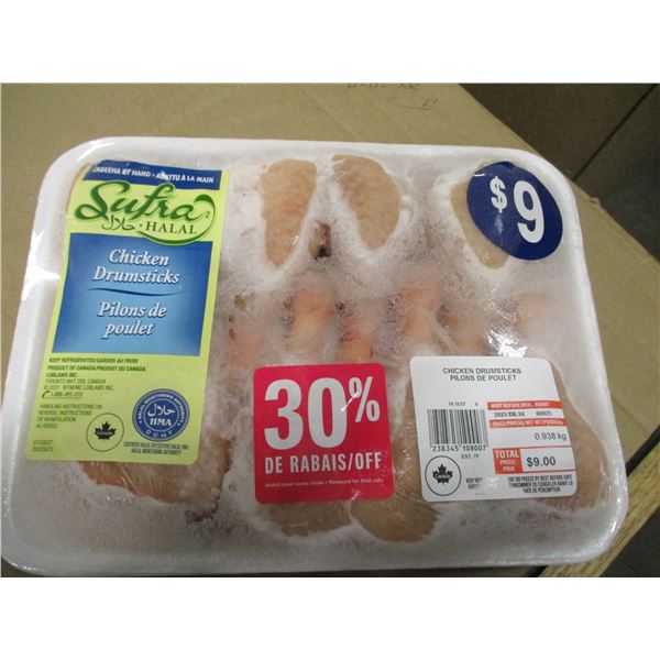 SHELF PULLS (AS IS):  CHICKEN DRUMSTICKS (APPROX. $9.00)
