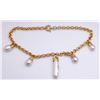 Image 1 : Italian 18K Gold Pearl & Diamond Designer Necklace