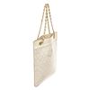 Image 2 : Chanel White Vintage CC Flat Chain Shoulder Bag