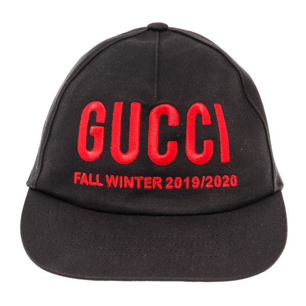 Gucci Black GG Canvas Web Baseball Cap