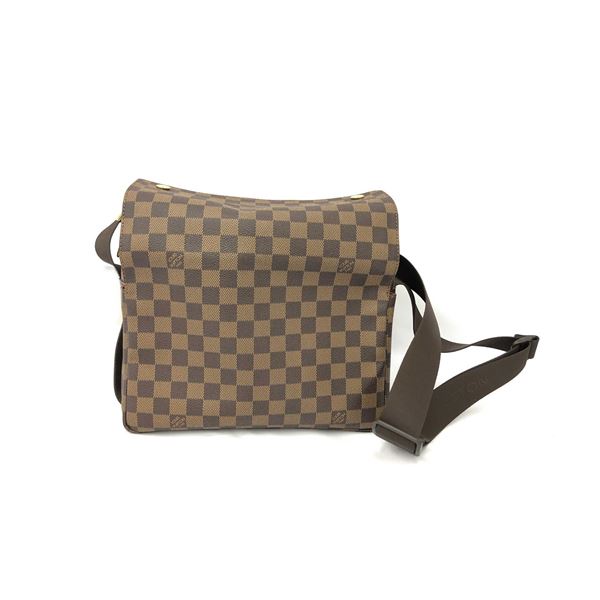 Louis Vuitton Damier Ebene Canvas Leather Naviglio Messenger Bag