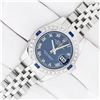 Image 2 : Rolex Quickset Sapphire Blue Roman Sapphire & Diamond Datejust Wristwatch