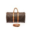 Image 1 : Louis Vuitton Brown Monogram Canvas Bandouliï¿½re Keepall 55 Travel Bag