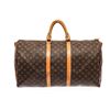 Image 2 : Louis Vuitton Brown Monogram Canvas Bandouliï¿½re Keepall 55 Travel Bag