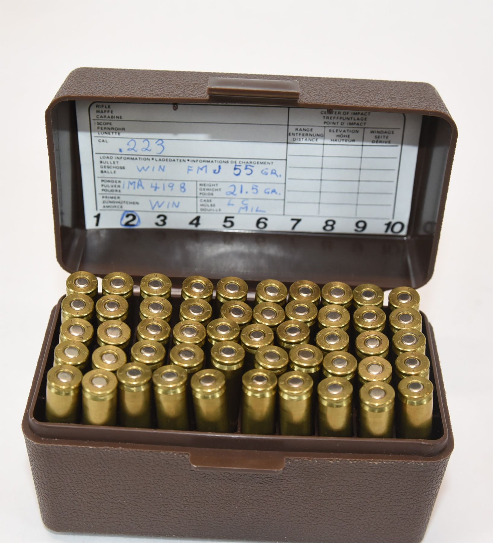 Box Lot .223 Reloading w/ Ammunition