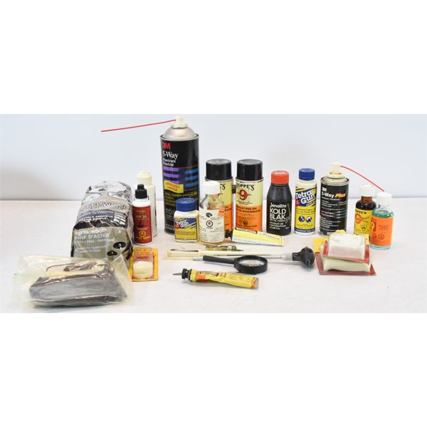 Box Lot Gun Cleaning Supplies