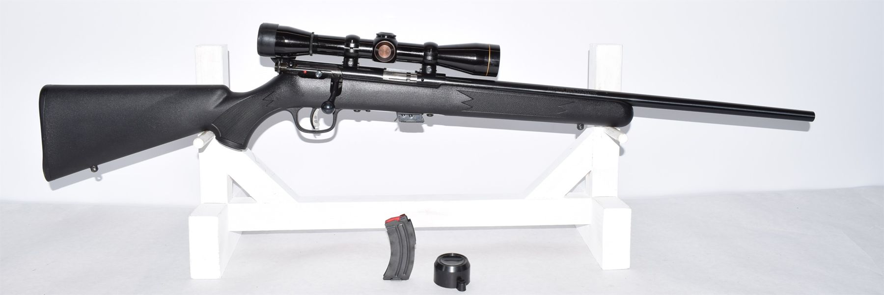 Savage Mark II .17 Mach 2 Caliber Bolt Action Rifle w/ Leupold M8 6x ...